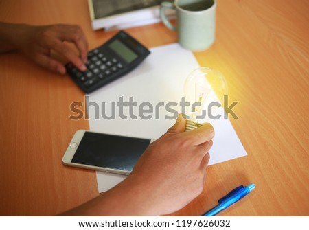 Business students are working in a workplace. Business pictures
