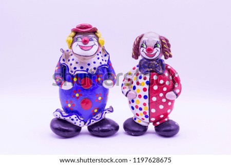 two clown toys