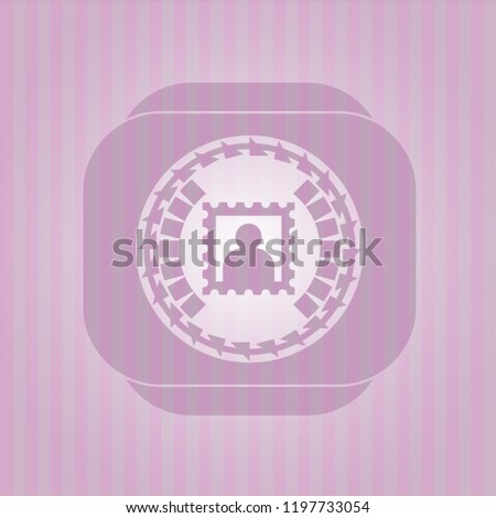 picture icon inside pink emblem