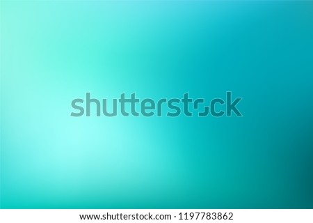 Abstract Gradient teal mint background. Blurred turquoise blue green water backdrop. Vector illustration for your graphic design, banner, summer or aqua poster Royalty-Free Stock Photo #1197783862