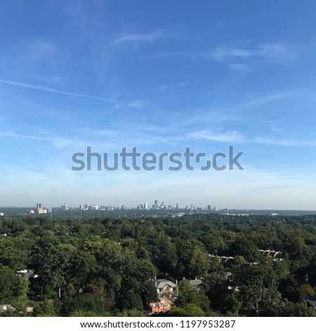 View on Buckhead, Atlanta from the high floor