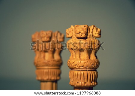 Asoka pole wooden craft from India