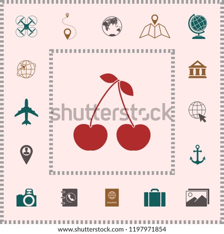 Cherry symbol icon