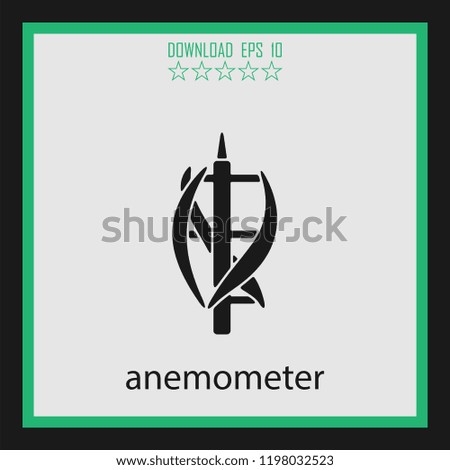 anemometer  vector icon