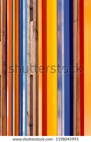multicolored wooden boards