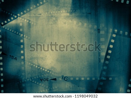 Film negative frames grunge background