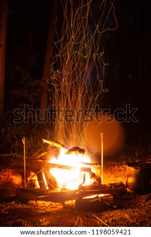 Long Exposure Bonfire Night Shot