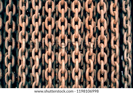 Chains close-up, background