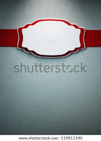 Paper frame with a decorative border