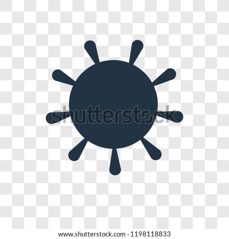 Sun vector icon isolated on transparent background, Sun transparency logo concept