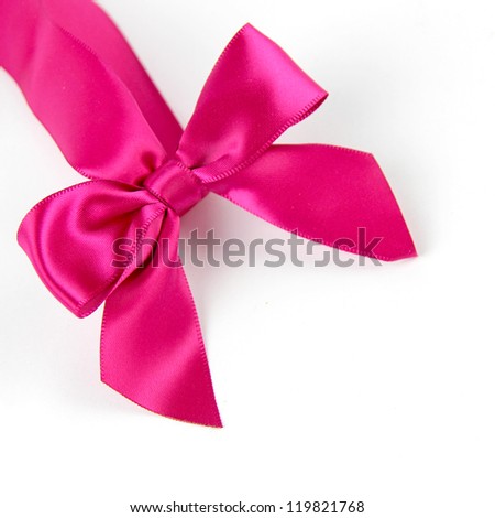 Bright Pink Satin Bow for gifts or presents