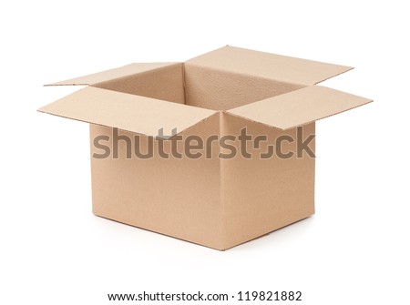 Package Box Opened Royalty-Free Stock Photo #119821882