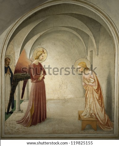 The Annunciation of Fra Angelico,St. Marcus monastery (Florence,Tuscany)