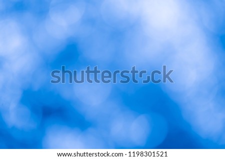Bokeh lights On Blue Background