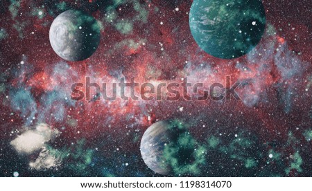 Beautiful nebula, stars and galaxies. Elements of this image furnished by NASA.