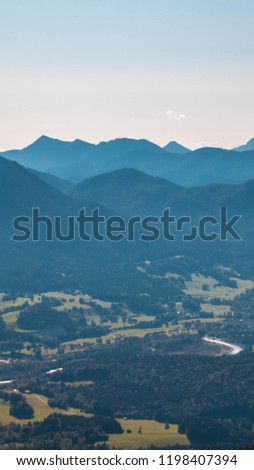 Smartphone HD wallpaper of beautiful alpine view at Brauneck - Lenggries - Bavaria