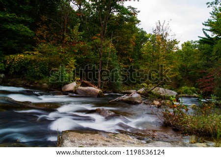 Appalacian Mountains Autumn Waterfall Landscape