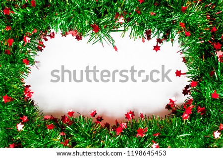 Closeup of Christmas - pattern white background for Christmas or New years decoration background, space for add text or picture.