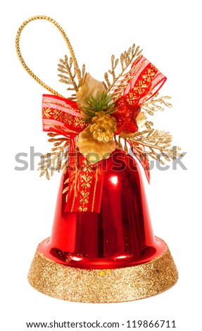 red bell isolated on white