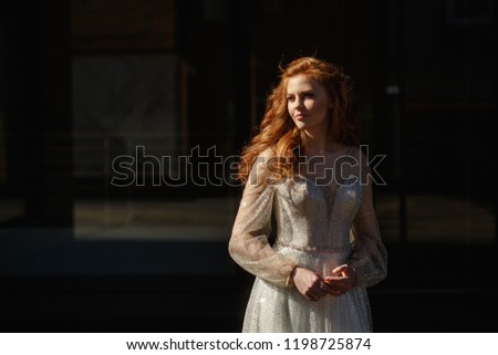 beautiful portrait of the bride