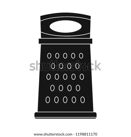 Isolated object of kitchen and cook logo. Collection of kitchen and appliance stock vector illustration.