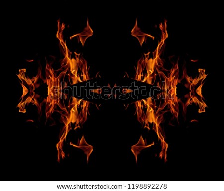 beautiful abstraction of fire