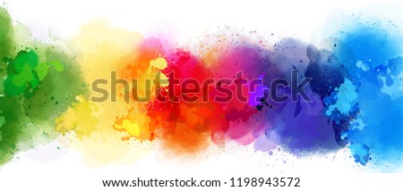 colorful splash background rainbow style Royalty-Free Stock Photo #1198943572