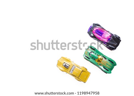 
Baby cars on a white background