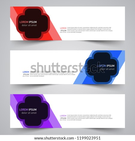 Modern vector abstract geometric design banner template for your promotion