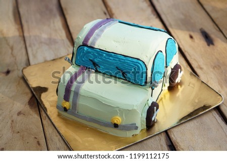 Birthday Car cakes with afternoon tea set