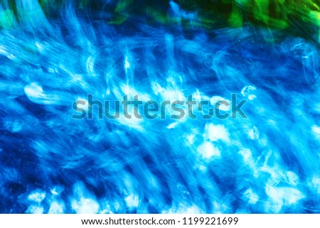 art free abstract green with blue 