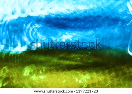 art free abstract green with blue 