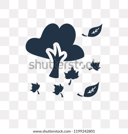 Autumn vector icon isolated on transparent background, Autumn transparency concept can be used web and mobile