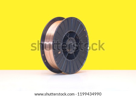 Welding wire for welding in gas shielding atmospheres Royalty-Free Stock Photo #1199434990