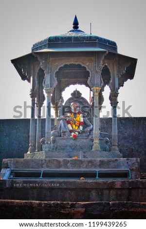 Chhtrapati shivaji maharaj.
Raigad fort. Royalty-Free Stock Photo #1199439265