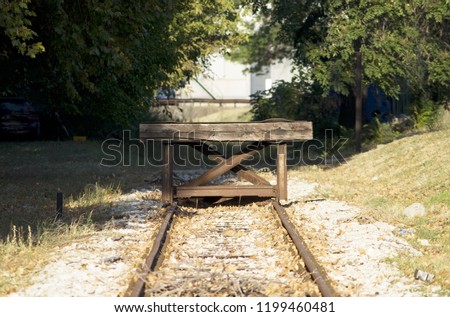 the end of the rail tracks