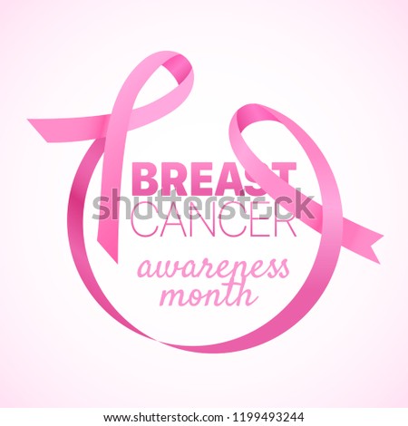Breast cancer awareness banner. Vector illustration