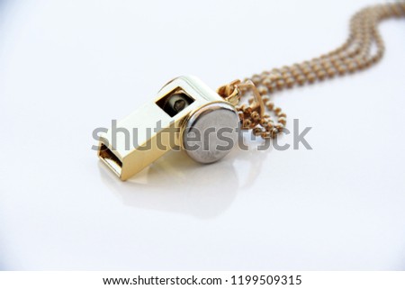 chain metal whistle