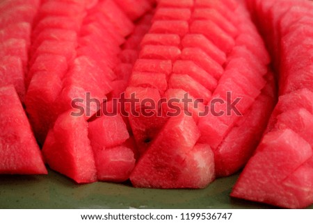 close up fresh watermelon 