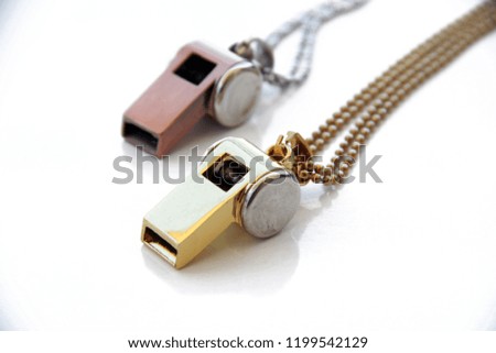 chain metal whistle