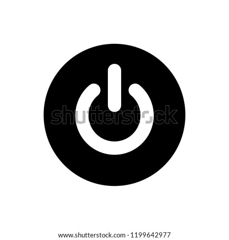 Start icon. Power icon. Power button Royalty-Free Stock Photo #1199642977