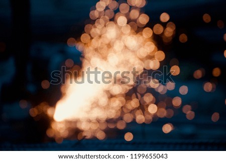 Beautiful illuminated glowing lights isolated unique blurry photo