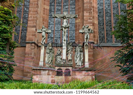 Frankfurt Cathedral, Germany photographed in Frankfurt Am Main, Germany. Picture made in 2009.