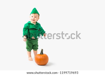 Baby dress up in Halloween Costume
