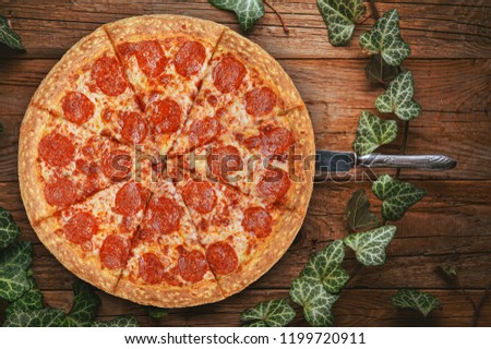 classic Italian pepperoni pizza