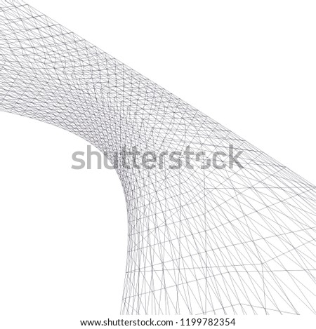 Architectural drawing. Geometric background