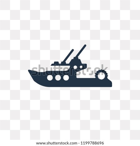 Boat vector icon isolated on transparent background, Boat transparency concept can be used web and mobile