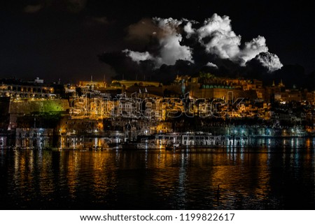 Merged photos of Valletta.