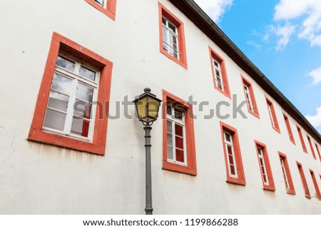 picture of a facade of an old building in Ruedesheim am Rhein, Germany