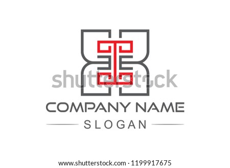square line logo concept